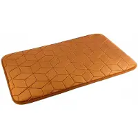 Euromat Antislip badkamermat Sumba Lichtbruin Geometrisch 45x75 cm