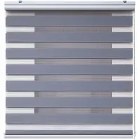 STORESDECO - Premium Duo rolgrodijn met aluminium afwerking Grijs, 60x250 cm