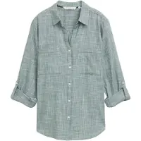 Tom Tailor Blouse jade groen / wit