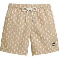 Urban Classics Zwemshorts donkerbeige / wit