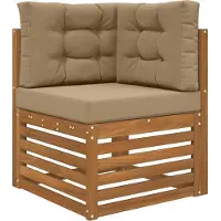 vidaXL Buitenbankkussen Polyester Taupe 60 x 60 cm