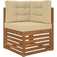 vidaXL Buitenbankkussen Polyester Beige 60 x 60 x 8 cm
