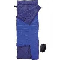 Cocoon - Tropic Traveler Nylon Sommer- und Tropenschlafsack - Synthetische slaapzak 180 cm, blauw/ tuareg
