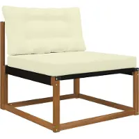 vidaXL Buitenbankkussen Polyester Crème 80 x 68,5 x 8 cm