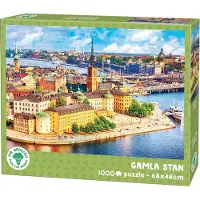 Broccoli Puzzel 1000 Stukjes Volwassenen - Gamla Stan - Legpuzzel Stockholm Zweden - FSC - Steden Collectie - 68 x 48 cm