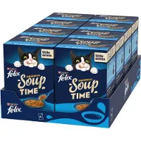Felix Soup Vis Selectie - Kattenvoer Natvoer - 48 x 48 g
