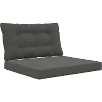 vidaXL Buitenbankkussen Polyester Antraciet 80 x 68,5 x 8 cm