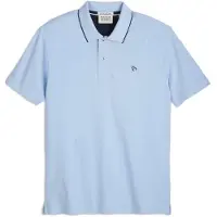 Scotch & soda Tipped Poloshirt Heren XXL Glacier Ice