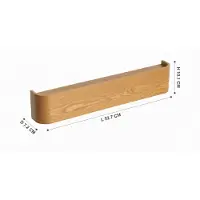 Casa Di Elturo Design wand kapstok met plank bergen oak massief grenenhout 5 haken l53