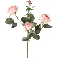 Top Art Kunstbloem roos Ariana - roze - 73 cm - kunststof steel - decoratie bloemen
