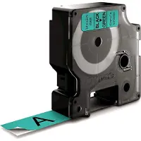Dymo Tape 45809 (S0720890) Zwart op groen (19 mm)