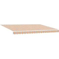 vidaXL Uitschuifbare luifel Meerkleurig 450 × 350 cm Polyester