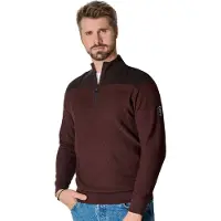 Casa Moda Regular Fit Half-Zip Sweater oranje, Motief