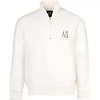 Armani Exchange Sweatshirt donkerbeige / offwhite