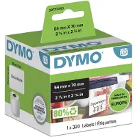 Dymo Etiket 99015 (S0722440) Zwart op wit (54 mm x 70 mm)