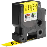 Dymo 18433 (S0718470) Tape Zwart op geel (19 mm)