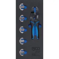 Bgs Accessoires voor gereedschapskoffers, Werkplaatswagen inzet 1/3: krimptangset met 5 paar persbekken