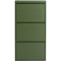 Kare design Schoenenkast Caruso olijf 3 laden
