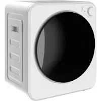 HOMCOM Wasdroger-Staal, roestvrij staal-48L x 44B x 57H cm-Wit
