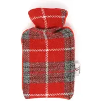 Caroline wolfe murray Kruik Rood Grijs - 500 ml - Harris tweed - Handgemaakt in Schotland - Caroline Wolfe