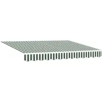 vidaXL Uitschuifbare luifel Groen en Wit 300 x 250 cm