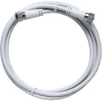 Axing Satelliet Aansluitkabel [1x F-stekker - 1x F-stekker] 2 m 85 dB Wit