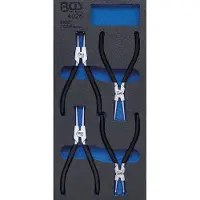 Bgs 4025 1/3: Gereedschapswageninlegger: Set van 4 spreidringen, compleet.