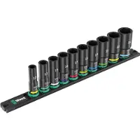Wera 9660 05005590001 Dopsleutelset Metrisch 3/8 10-delig