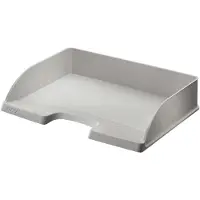 Leitz corbeille à courrier plus standard, a4 paysage, gris noir