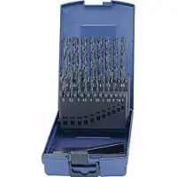 TECWERK Spiraalborenset DIN 338 TypN D.1-13x0,5mm HSS 25dlg.Kunststof cassette