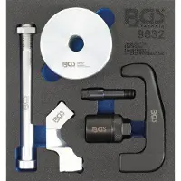 Bgs Accessoires voor gereedschapskoffers, Werkplaatswagen inzetstuk 1/6: Injectoruittrekker voor Bosch CDI injectoren 6 stuks.