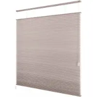 Dutchblinds - Plisségordijnen - lichtdoorlatend - Beige - 130 x 175 cm - Raamdecoratie op maat