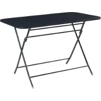 En.casa Klaptafel Sande tuintafel metaal vierkant 71x110x70 cm zwart []