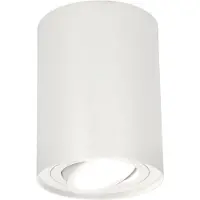 EDO Opbouwspot GU10 rond incl. fitting (Wit, 12.5cm hoog)