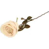 Top Art Kunstbloem roos Calista - wit creme - 66 cm - kunststof steel - decoratie bloemen