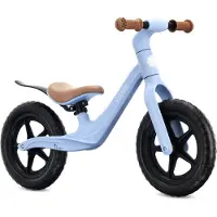 Sun baby Loopfiets voor Kinderen Bubbly - 2 jaar, max. 30 kg, Loopfietsen, nylon frame, EVA-wielen, verstelbaar zadel - Blauw