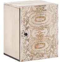 vidaXL Hangende Badkamerkast Wit 38 x 33,5 x 48 cm Massief Mango Hout