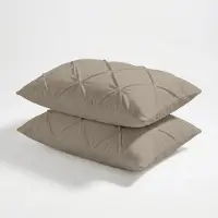 Zydante 2-PACK: Kussenslopen Velvet Pintuck - Licht Taupe Title