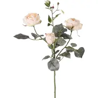 Top Art Kunstbloem roos Ariana - wit - 73 cm - kunststof steel - decoratie bloemen