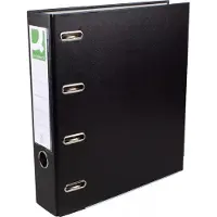 Q-CONNECT ordner, voor ft A4, uit PP en papier, dubbel, rug van 8 cm zwart