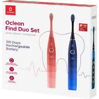 Oclean Elektrische tandenborstel, Elektrische tandenborstel Vind Dou set rood/blauw (Sonische tandenborstel)