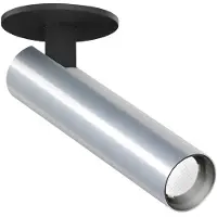 Wever & Ducre Match Semi-Recessed 1.0 - Spotlight Black Matt|Aluminium | 2700 K | Concrete Ceiling
