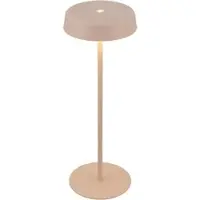 Briloner Pala –Tafellamp oplaadbaar – dimbaar – draadloos – IP44 – warm wit licht – beige – Ø13 x 36,5 cm