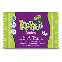 Kandoo 12x Vochtige Toiletdoekjes Melon 60 Stuks