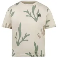 Koko Noko T-shirt ecru fijn gebreid Meisjes Katoen Ronde hals All over print - maat 116