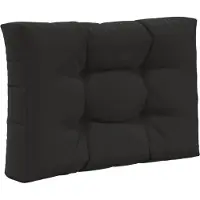 vidaXL Buitenbankkussen Polyester Zwart 60 x 60 x 8 cm