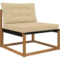 vidaXL Buitenbankkussen Polyester Beige 80 x 68,5 x 8 cm