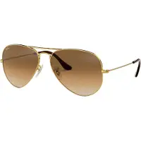 Ray-Ban RB3025 001/51 Aviator Unisex Zonnebril - Goud/Lichtbruin