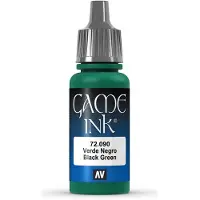 Vallejo Hobbyverf Acrylverf - 72090 Game Color - Black Green Ink - Acryl - Verf flesje - 18 ml