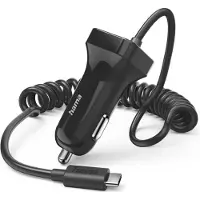 Hama Kfz-Ladegerät, USB-C, 12 Watt, Schwarz